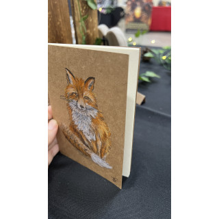 Carnet Renard Peint Main
