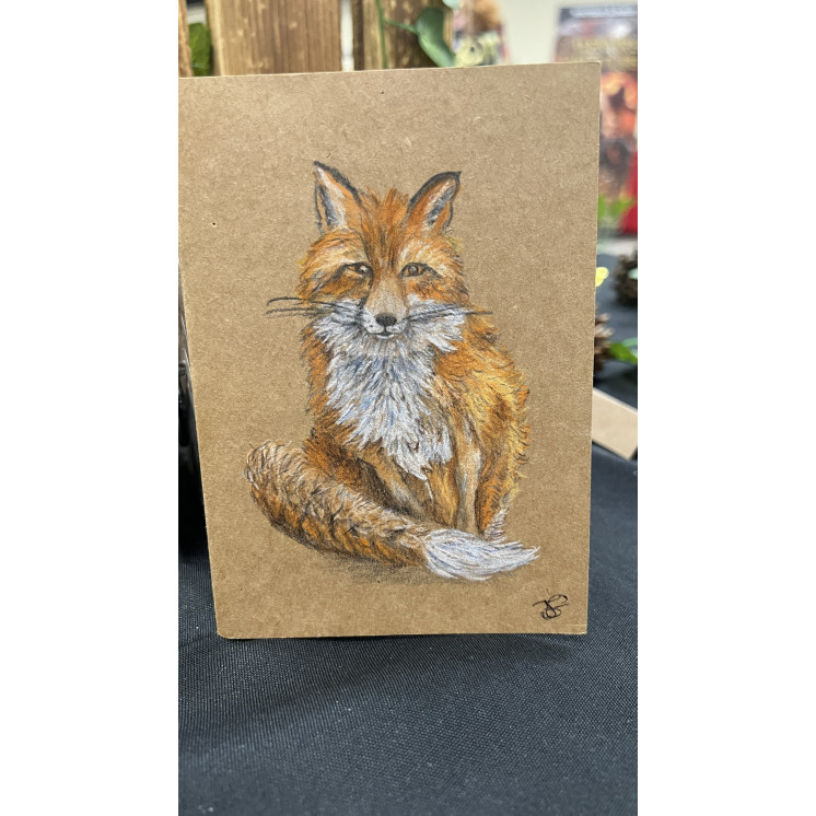 Carnet Renard Peint Main