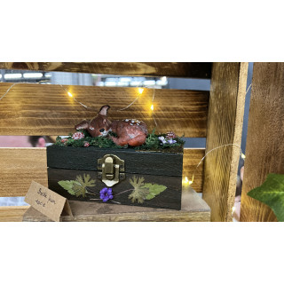Boîte Faon Brun Endormi